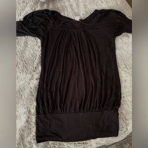 Black dress supper soft also can be worn as a big shirt with leggings and boots!